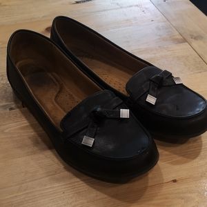 Black loafers